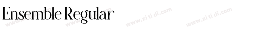Ensemble Regular字体转换